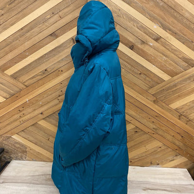 Wink at Winter - Women's Teal Puffer Jacket: teal-unisex-XXL