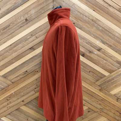 Eddie Bauer - Men's Fleece Pullover- MSRP $90: Orange -men-MD