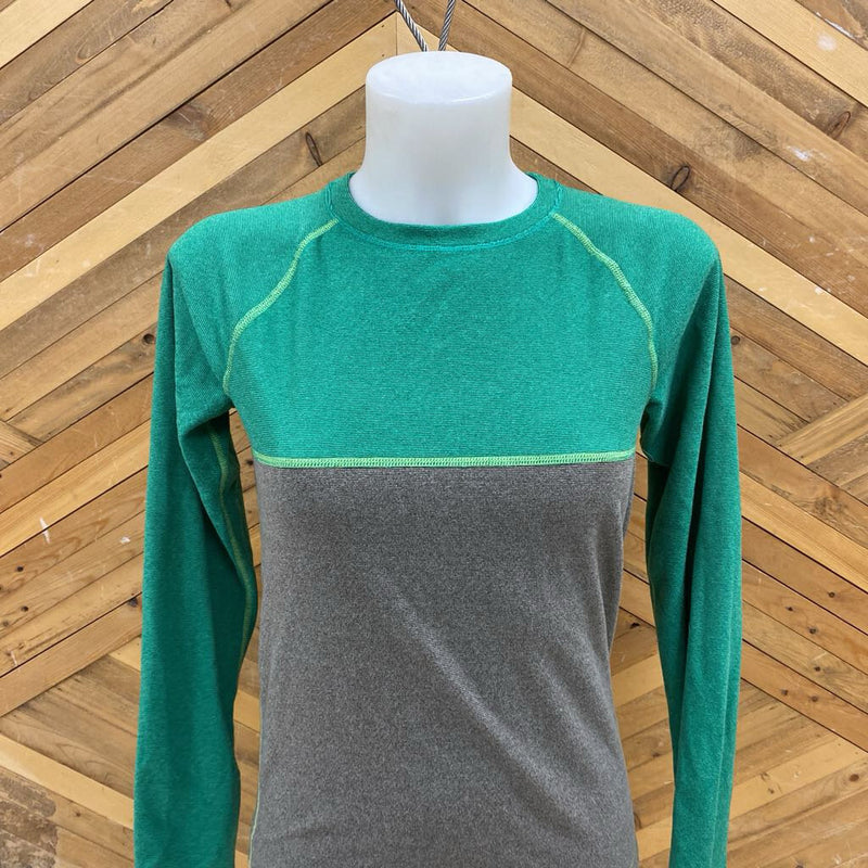 Ripzone- Youth Long Sleeve Fleece Base Top- MSRP $ : green, gray-children-XLY