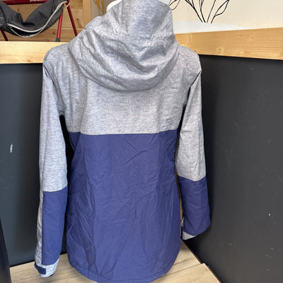 DC Snowboarding- Woman's Ski Jacket- MSRP $320: Gray/Navy-men-MD