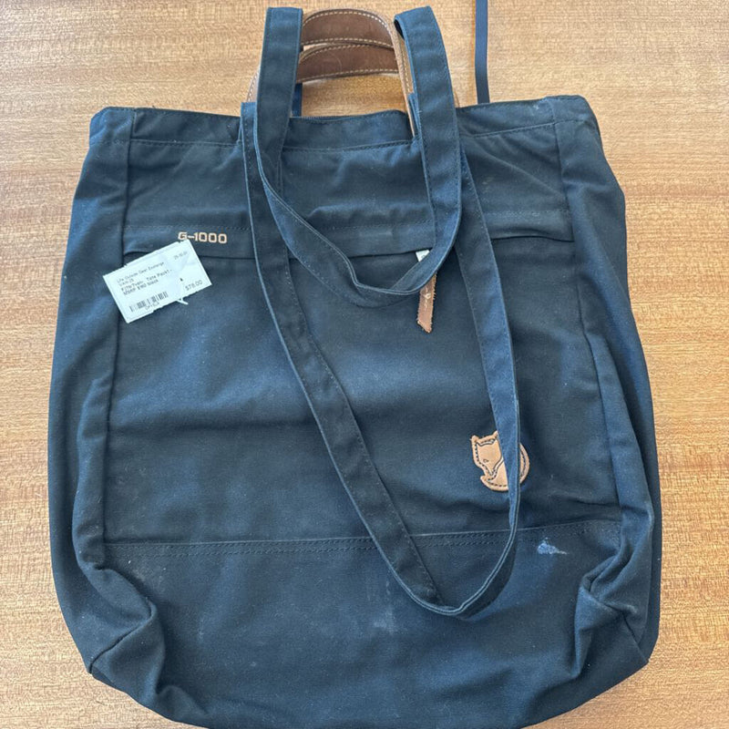 Fjällräven Black Tote Bag: black-unisex-