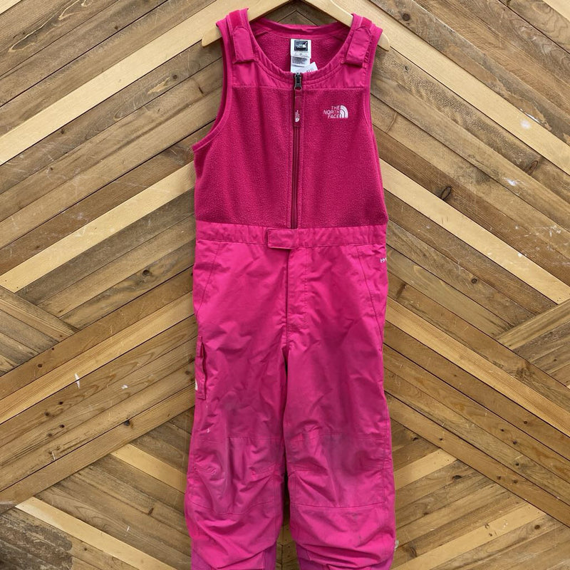 The North Face - Bib Toddler Snowpants- MSRP$118: pink-children-5t