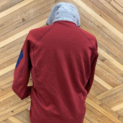 Ortovox - Men's Fleece plus Hoodie- MSRP $250 : Red and Grey-men-XL