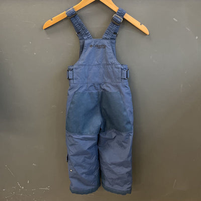 Columbia - Kids' Bibbed Snow Pants - MSRP $115: Dark Blue-children-4T
