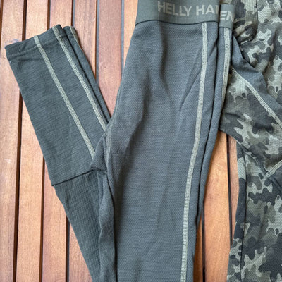 Helly Hansen- Kids' LIFA Merino Wool Base Layer Set- MSRP $90: Olive Green-children-10