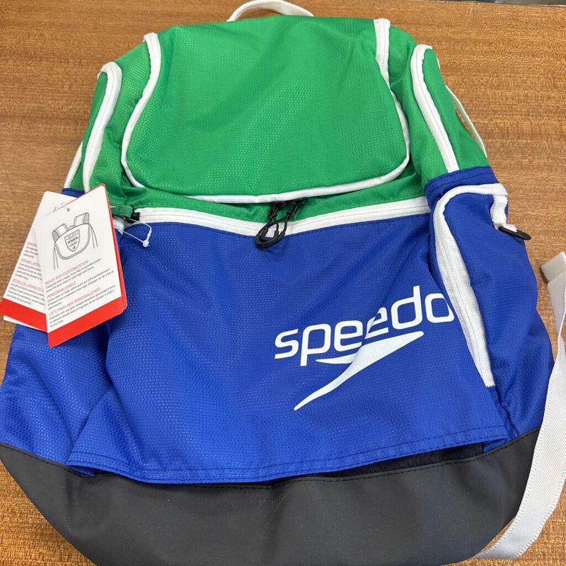 Speedo Teamster 2.0 Backpack: Blue/Green-unisex-
