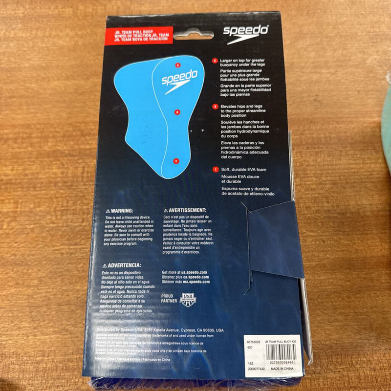 Speedo Jr. Team Pull Buoy: blue-children-