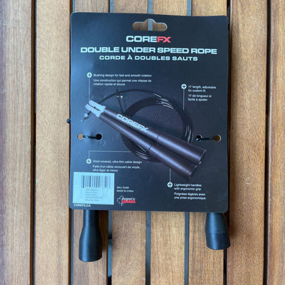 CORE FX - Double Under Speed Rope- MSRP $18: black-unisex-11'