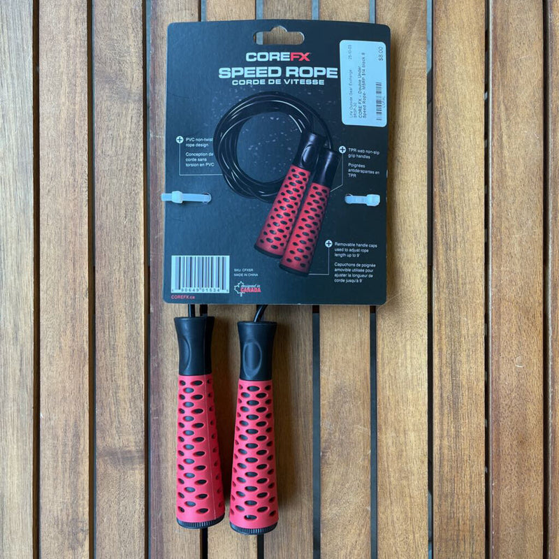 CORE FX - Double Under Speed Rope- MSRP $14: black-unisex-9