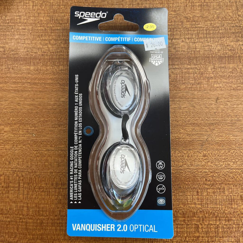 Speedo Vanquisher 2.0 Optical Goggles: clear-unisex-