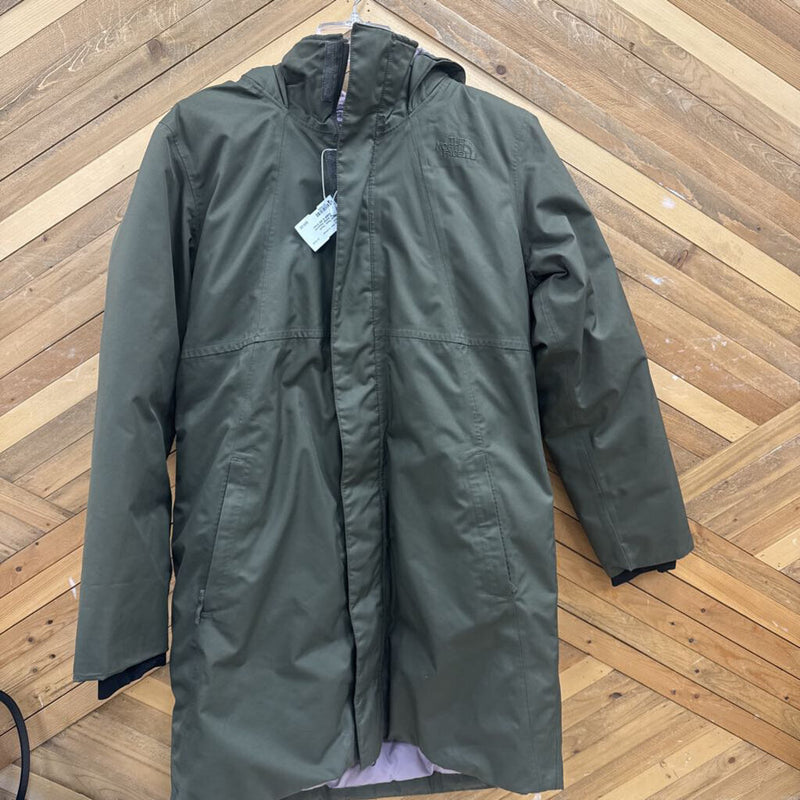 The North Face- Youth Mossbud Winter Insulated Parka- MSRP $ 229: Green -children-XLY