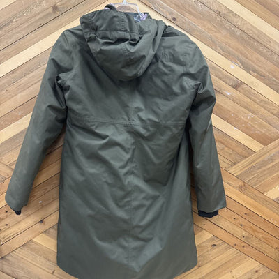 The North Face- Youth Mossbud Winter Insulated Parka- MSRP $ 229: Green -children-XLY
