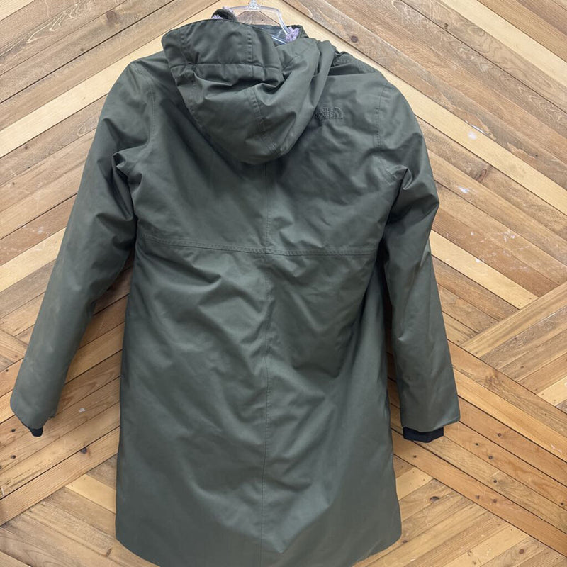 The North Face- Youth Mossbud Winter Insulated Parka- MSRP $ 229: Green -children-XLY