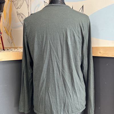 True North - Men's Merino Baselayer Top: Green -men-LG