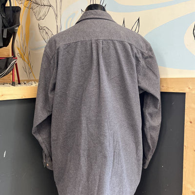 Field & Stream - Men's Flannel Button-Down L/S Shirt: Grey-men-XL