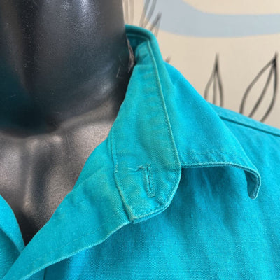MEC - Men's Button-Down Overshirt - MSRP comp $90: Teal Green/Blue-men-XL