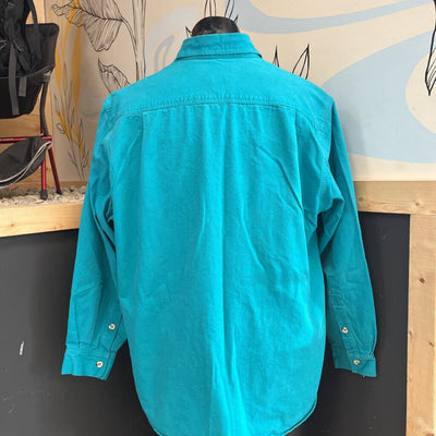 MEC - Men's Button-Down Overshirt - MSRP comp $90: Teal Green/Blue-men-XL
