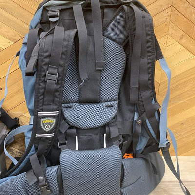 Asolo - Encounter 60L Hiking Backpack: Black/Grey/Blue-unisex-