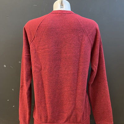 Camp Brand Goods - Women's Crewneck Sweatshirt - MSRP $88: Maroom/Red-women-SM