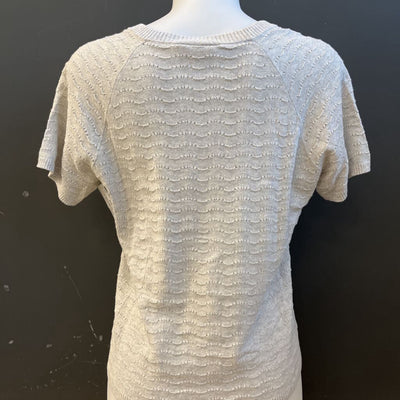 Tentree - Women's Knit V-Neck Top - MSRP comp $55: Light Grey-women-XS