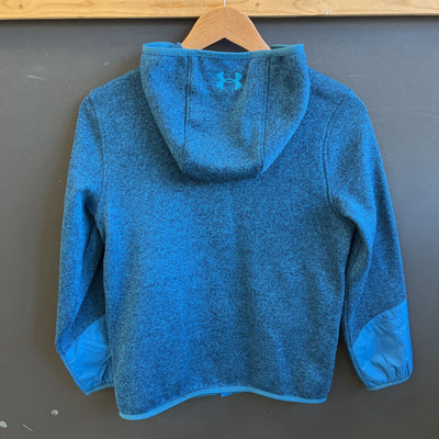 Under Armour - Kids' ColdGear Full-Zip Fleece Jacket - MSRP $55: Blue/Green-children-MD Y