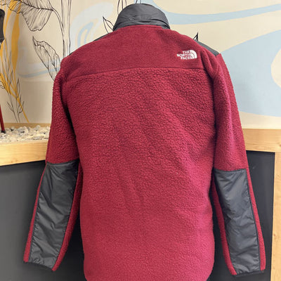 The North Face - Teen Boys' Snap Button Fleece Jacket - MSRP $119: Red/Grey-children-2XL Y