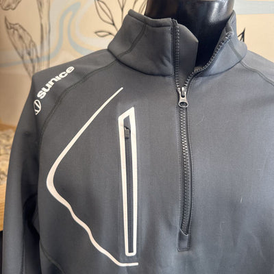 Sunice - Men's 1/4 Zip Longsleeve - MSRP $90: Grey-men-XL