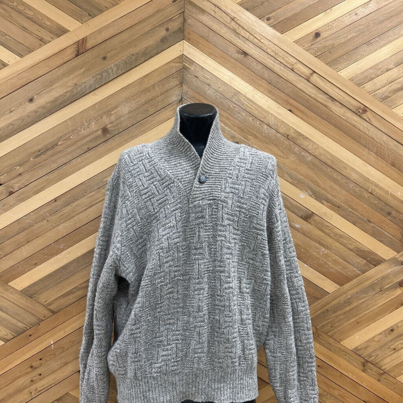 Caldwell - Knit Wool Sweater - MSRP comapred $300: Grey-unisex-LG