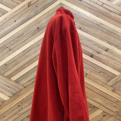 Matrix - Men's Fleece Pull-Over - MSRP $80: Red-men-LG