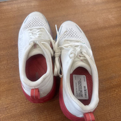 Aetrex - Women's Danika Lightweight Running Shoes- MSRP $199: White/Pink/Blue-women-8.5