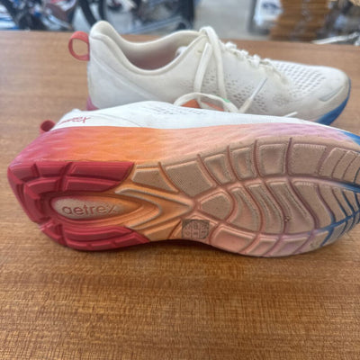 Aetrex - Women's Danika Lightweight Running Shoes- MSRP $199: White/Pink/Blue-women-8.5
