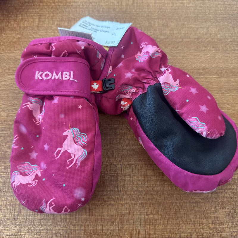 KOMBI - Toddler Unicorn Mittens: pink-children-sm
