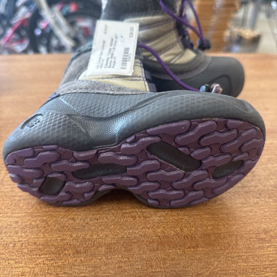 Columbia- Toddler Winter Boots- MSRP $ 85: Gray and Purple-children-7T