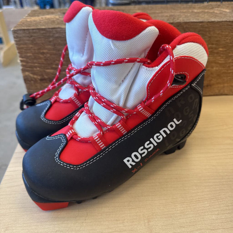 Rossignol- X-1 Junior Ski Boots- MSRP $120: Red/Black-children-33