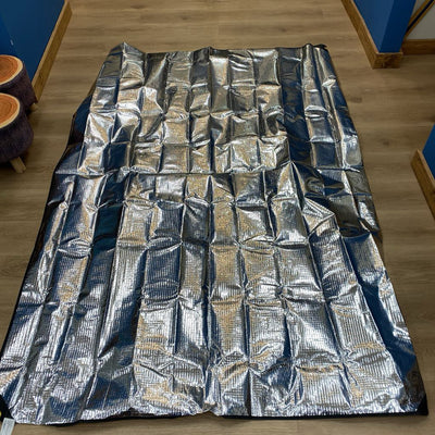 Heavy Duty Survival Blanket – Thermal Reflective Tarp : orange -unisex-