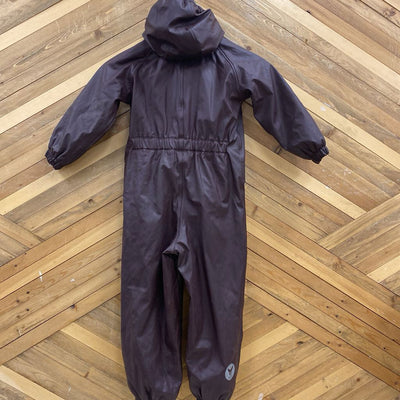 Wheat - Kids Aiko Thermo Rain Suit - MSRP $160: Burgundy-children-4Y