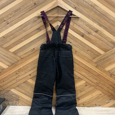 XMTN - Children's Bibbed Snowpants - MSRP $: Black/Pink-children-7Y