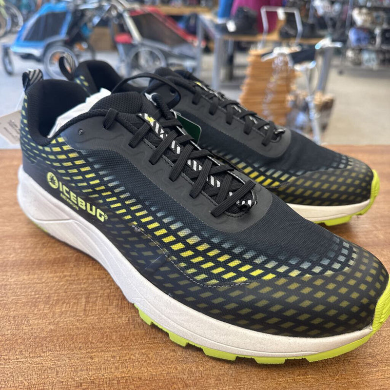 Icebug- Newrun M BUGrip Running Shoes- MSRP $200: Black/Poison-men-14