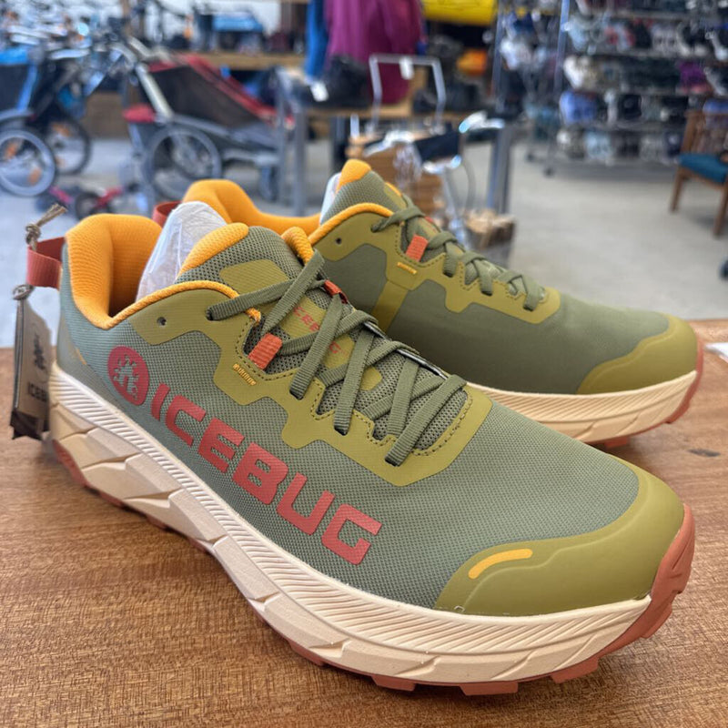 Icebug - Arcus 2 M BUGGrip GTX Running Shoes- MSRP $230: Olive/Terracotta-men-10.5