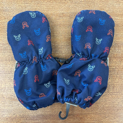 Kombi - Kids Mittens with Snowflake Design: Navy Blue-children-12-24m