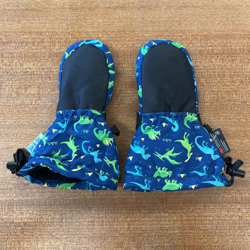 Jan&jul- Dinosaur Pattern Kids Mittens- MSRP $29: blue-children-