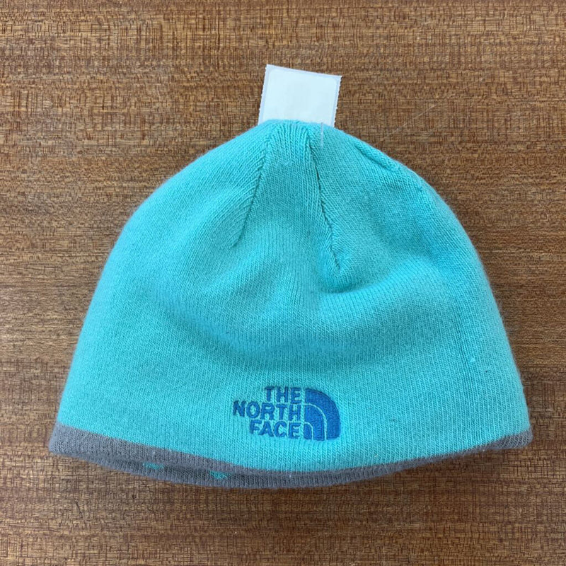 The North Face- Baby Wander Beanie: gray and turquoise-unisex-