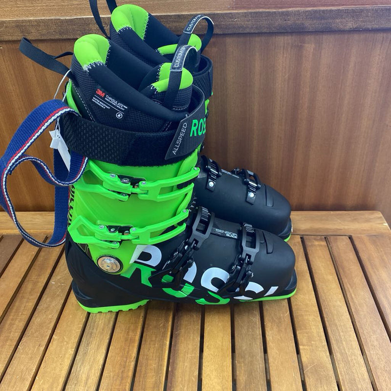 Rossignol - Allspeed 100 Downhill Ski Boots - MSRP $500: Black/Green-men-27.5