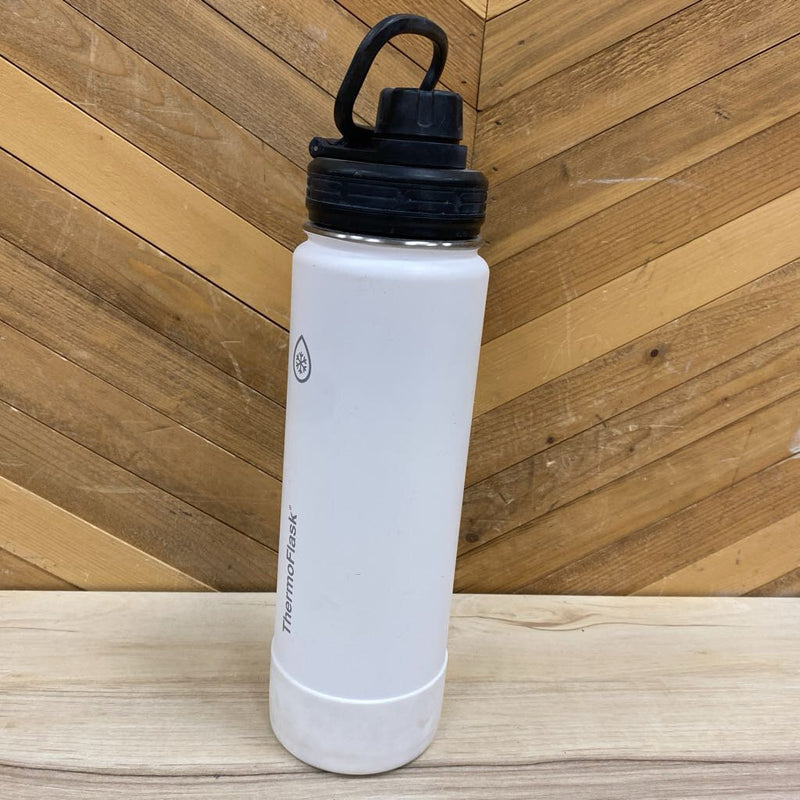 ThermoFlask- Insulated Water Bottle: white-unisex-