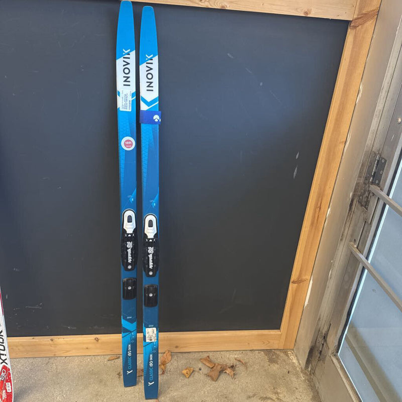 Decathalon - INOVIK Classic 150 Skin Cross-Country NNN Binding Skis - MSRP $180: blue-unisex-150cm