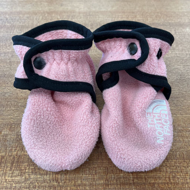 The North Face - Infant Fleece Booties - MSRP comp $35: Pink/Black-infant-