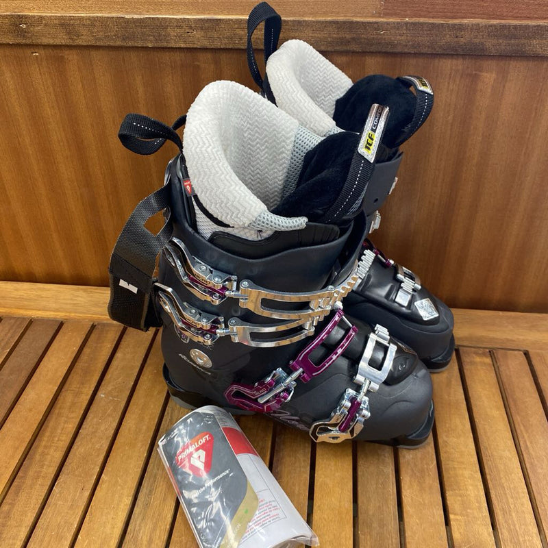 Nordica Hell & Back H1 W Ski Boots: Anthracite/Purple-women-23.5