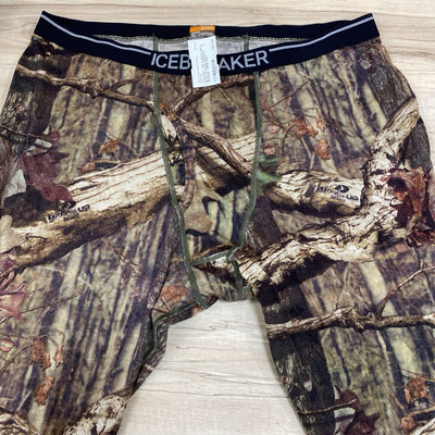 icebreaker - Men's Merino 200 Break-Up Infinity Baselayer Bottoms - MSRP $130: Brown/Green Camo-men-3XL