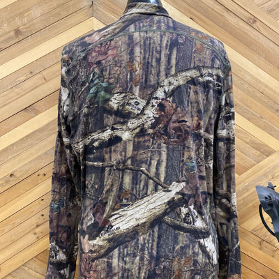icebreaker - Men's Merino 200 Break-Up Infinity 1/2-Zip Baselayer Top - MSRP $140: Brown/Green Camo-men-3XL