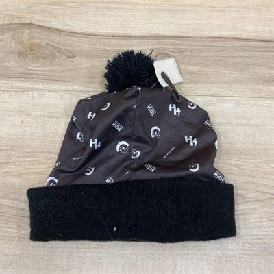 Headster- Kids Beanie Hat Pom Pom - MSRP $ : black-children-